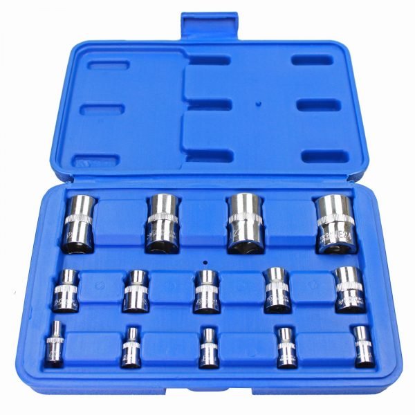 US PRO 14pc E-Star Sockets 1/4", 3/8", 1/2" Drive 1694