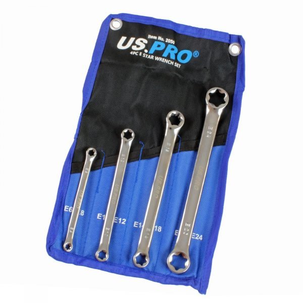 US PRO 4pc E Star Wrench Set 2050 | DSD TOOLS