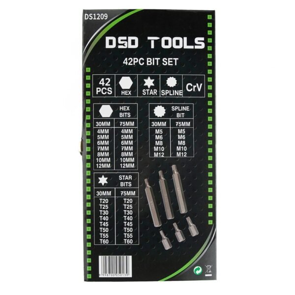 DSD TOOLS 42pc Bit Set DS1209 - Image 6