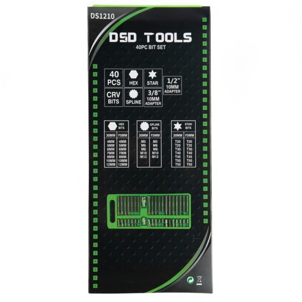 DSD TOOLS 40pc Bit Set DS1210 - Image 6