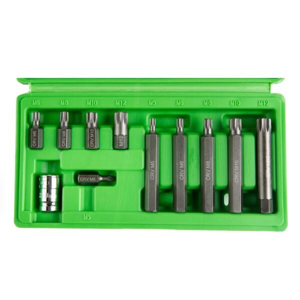 DSD TOOLS 11pc 3/8" DR Spline Bit Set DS1215 - Image 3