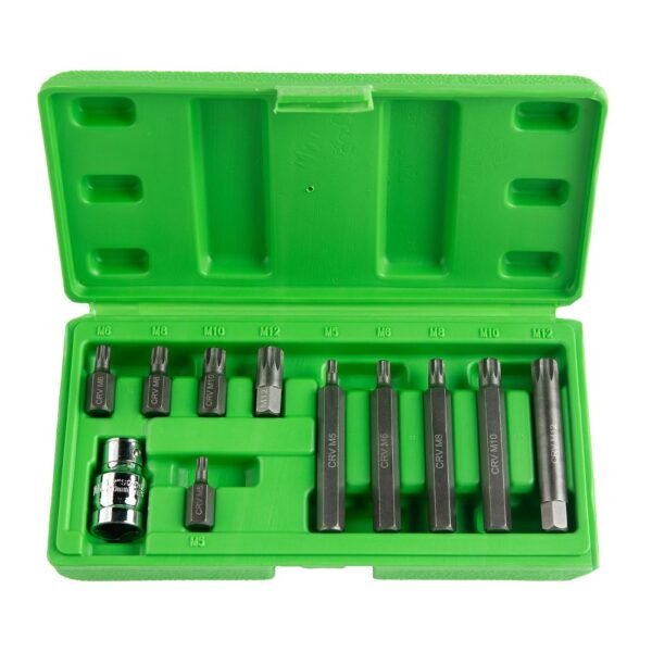 DSD TOOLS 11pc 1/2" DR Spline Bit Set DS1216