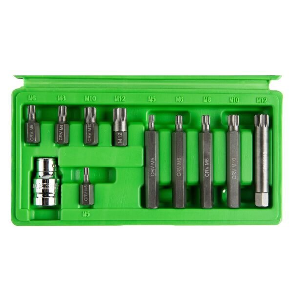 DSD TOOLS 11pc 1/2" DR Spline Bit Set DS1216 - Image 3