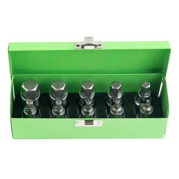 DSD TOOLS 10pcs 1/2" DR Hex Bit Socket Set DS1217