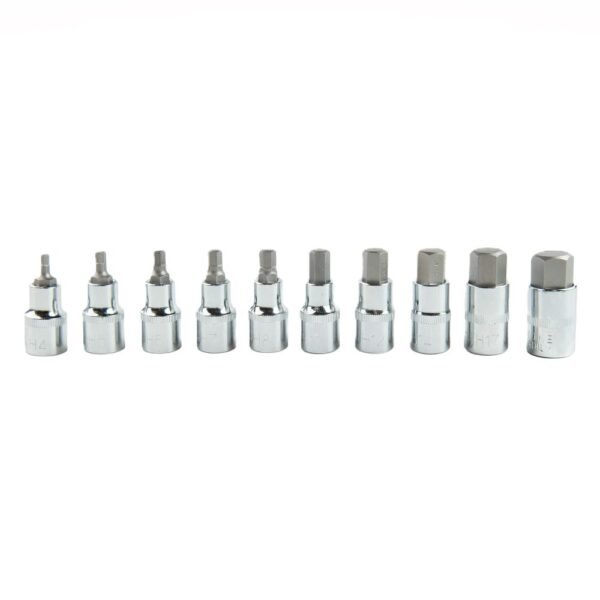 DSD TOOLS 10pcs 1/2" DR Hex Bit Socket Set DS1217 - Image 3