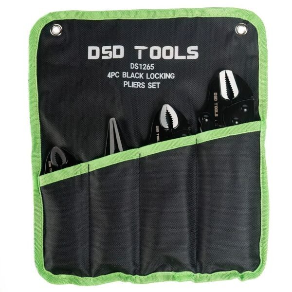 DSD TOOLS 4pc Black Locking Pliers Set DS1265 - Image 3