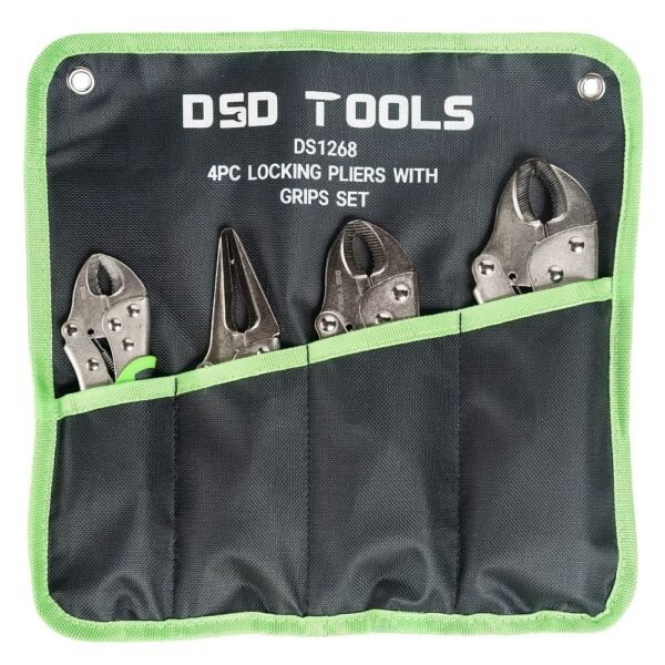 DSD TOOLS 4pc Locking Pliers With Grips Set DS1268 - Image 3