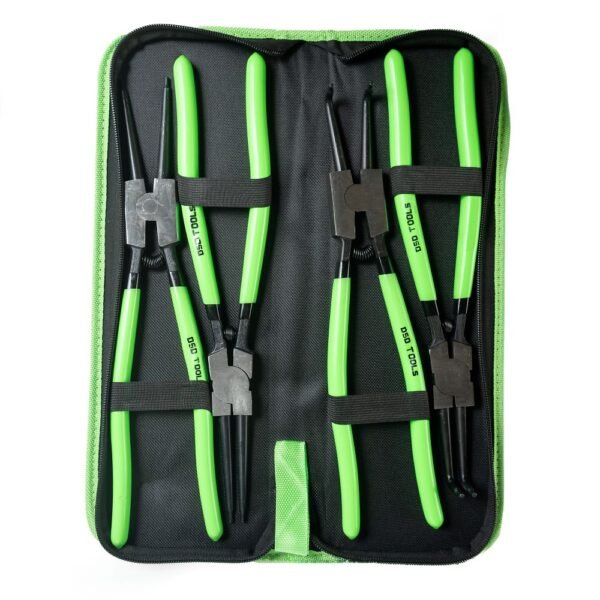 DSD TOOLS 4pc Circlip Pliers Set In Zip Pouch - 13 Inch DS1273