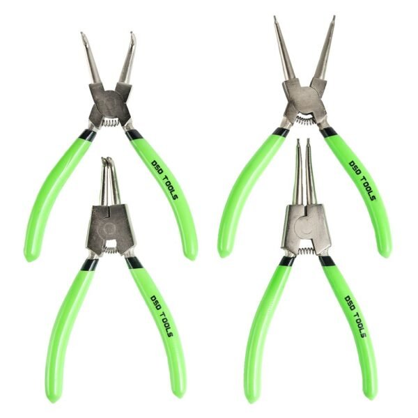 DSD TOOLS 4pc 7" Ni-Fe Finish Circlip Pliers Set In Zip Case DS1276 - Image 2