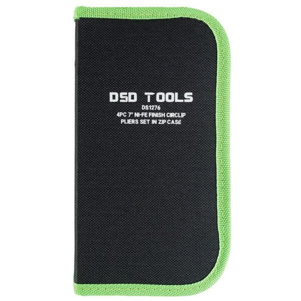 DSD TOOLS 4pc 7" Ni-Fe Finish Circlip Pliers Set In Zip Case DS1276 - Image 3