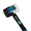 US PRO 32Oz White / Black Rubber Mallet With Fibreglass Handle 4520 - Image 2
