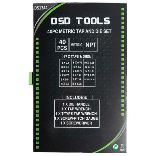 DSD TOOLS 40pc Metric Tap & Die Set DS1344 - Image 5