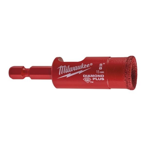 Milwaukee Diamond Max Hex ¼″ Wet / Dry Drill Bits 15mm 49560513