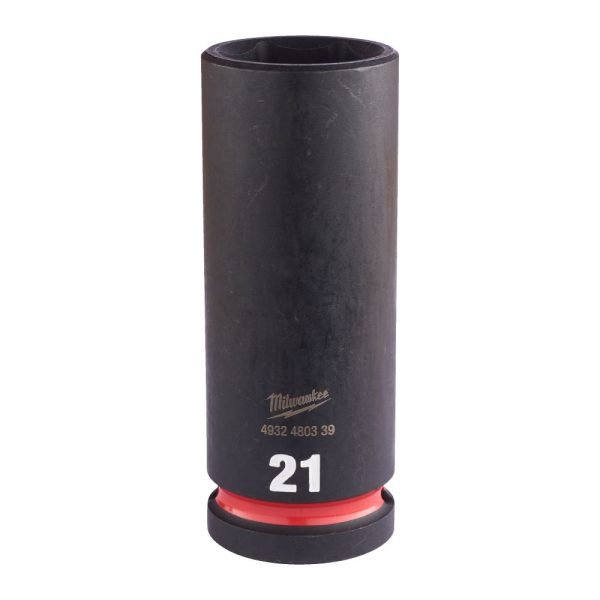 Milwaukee Shockwave 21 mm 1/2" Deep Impact Socket 4932480339