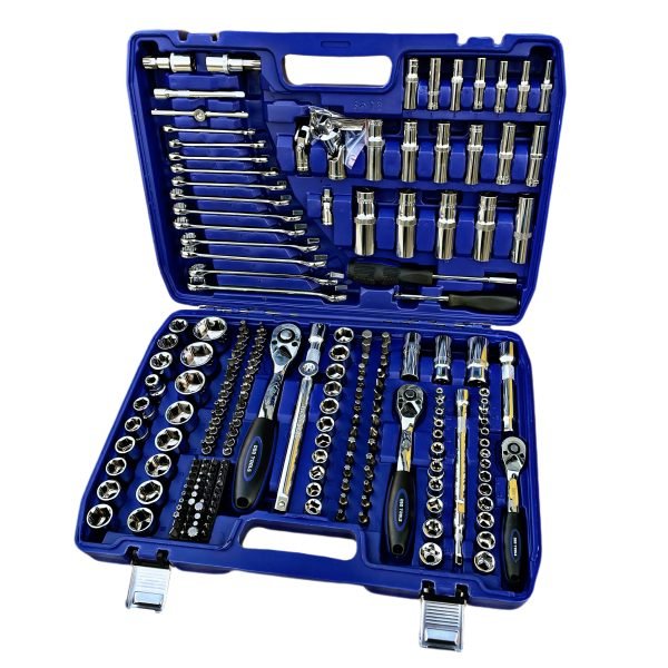 DSD TOOLS 216pc 1/4″ 3/8″ 1/2″ DR Metric Super Lock Socket Set