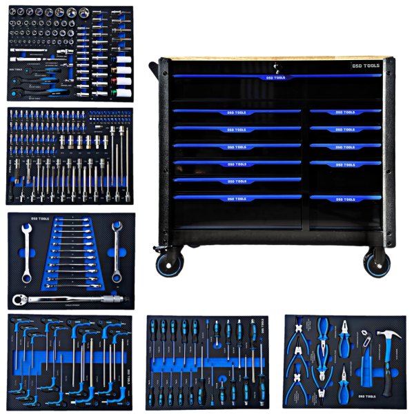 DSD TOOLS 12 Drawers Caster Mounted Roller Tool Chest Cabinet