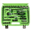 DSD TOOLS 108pc 1/4" & 1/2" Dr Metric Sockets, Ratchets & Bits DS1033 - Image 4