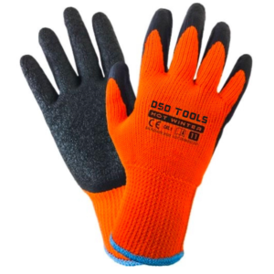 DSD TOOLS 120 Pairs - 7Gauge Orange Polyester with Black Nitrile Coated Gloves DS1290