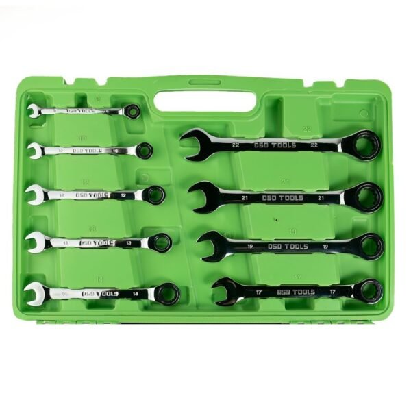 DSD TOOLS 13pc Metric Gear Ratchet Combination Wrench Set DS1057 - Image 3