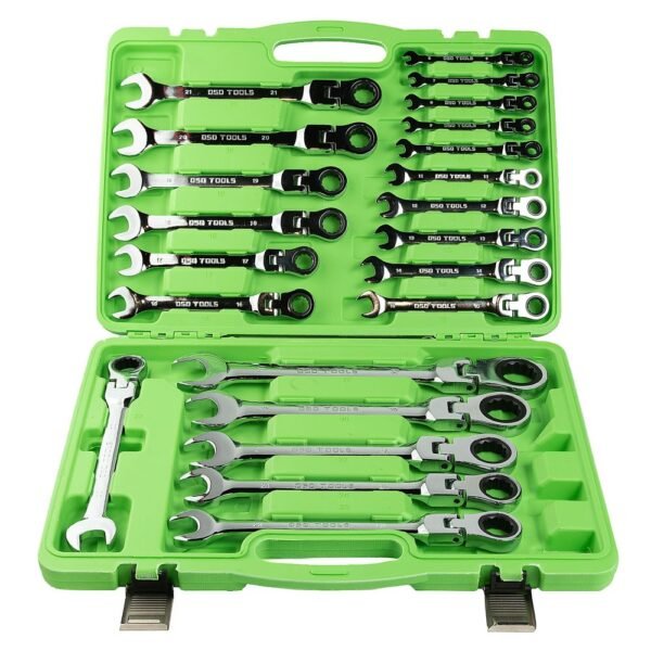 DSD TOOLS 22pc Metric Flexi Gear Ratchet Combination Wrench Set DS1060