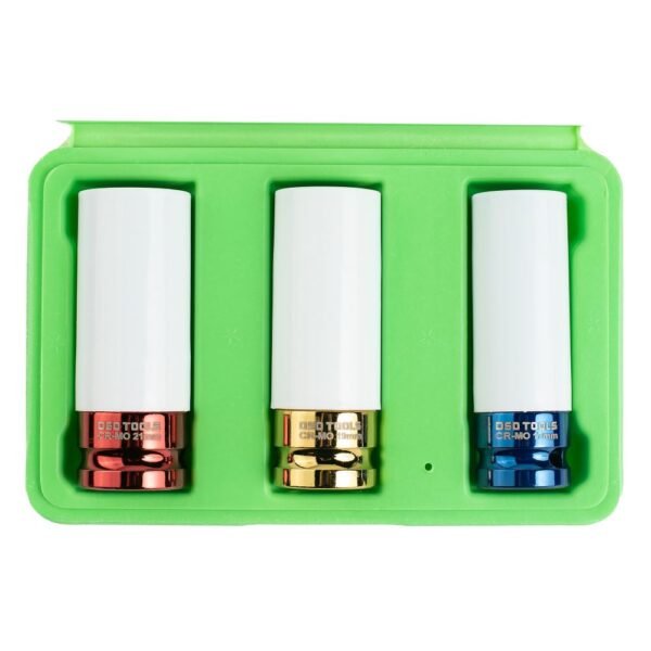 DSD TOOLS 3pc 1/2" DR Deep Impact Sockets For Alloy Wheels DS1127 - Image 3
