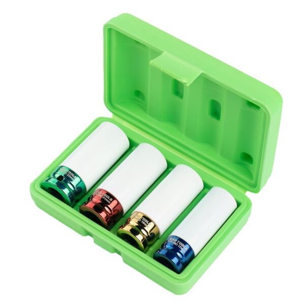 DSD TOOLS 4pc 1/2" DR Deep Impact Sockets For Alloy Wheels DS1128 - Image 2