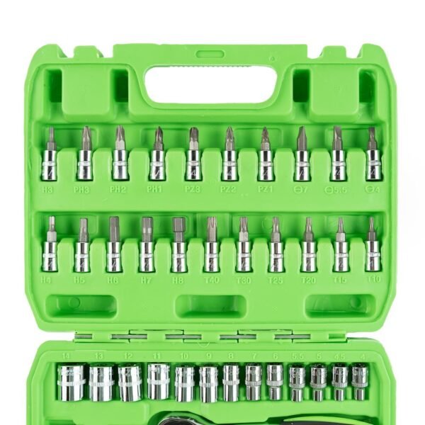DSD TOOLS 46 Piece 1/4" DR Metric Socket & Bit Set DS1036 - Image 4