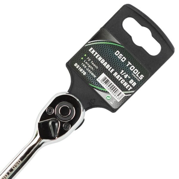 DSD TOOLS 1/4" DR 72T Extendable Ratchet DS1076 - Image 7