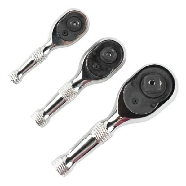DSD TOOLS 3pc Stubby Ratchet Handle Set DS1082 - Image 2