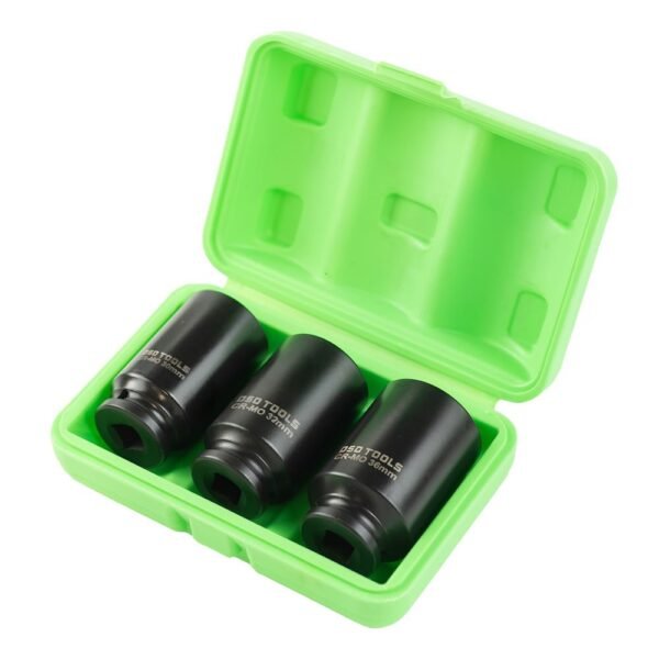 DSD TOOLS 3pc 1/2" DR 12PT Deep Impact Hub Nut Sockets DS1147 - Image 2