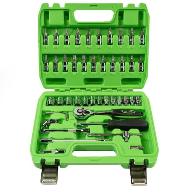 DSD TOOLS 46 Piece 1/4" DR Metric Socket & Bit Set DS1036
