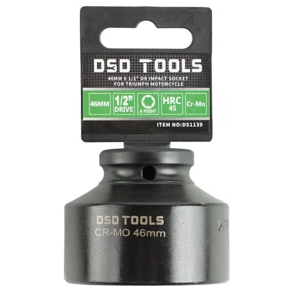 DSD TOOLS 46mm x 1/2" Dr Impact Socket For Triumph Motor DS1139