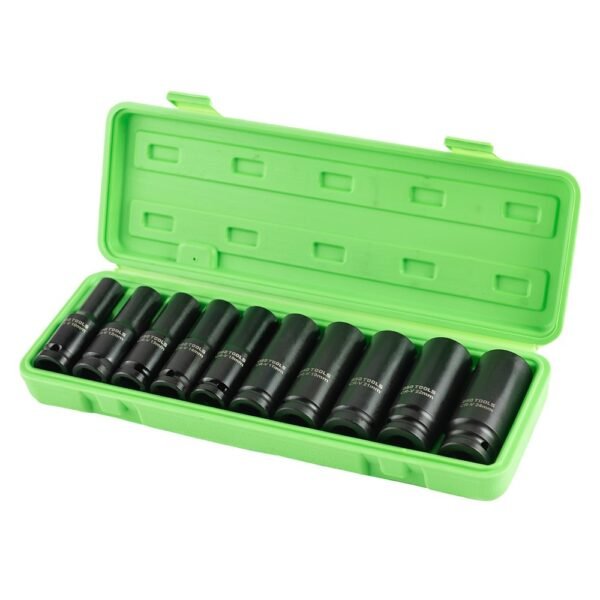 DSD TOOLS 10pc 1/2" DR Deep Impact Sockets Metric DS1171 - Image 2
