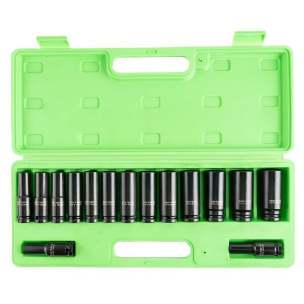 DSD TOOLS 15pc 1/2" DR Deep Impact Sockets Metric 10 - 24mm DS1172 - Image 3