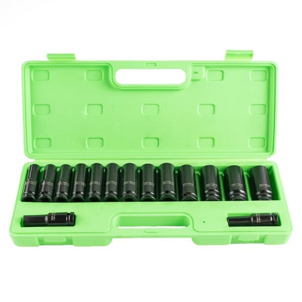 DSD TOOLS 15pc 1/2" DR Deep Impact Sockets Metric 10 - 24mm DS1172