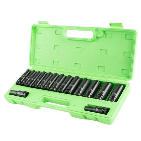 DSD TOOLS 15pc 1/2" DR Deep Impact Sockets Metric 10 - 24mm DS1172 - Image 2