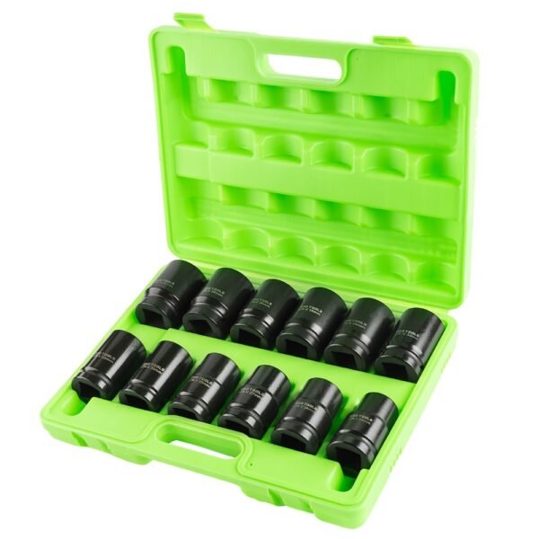 DSD TOOLS 12pc 1" DR 6PT Deep Impact Sockets Metric DS1173 - Image 2