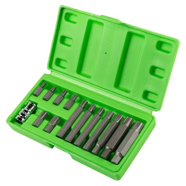 DSD TOOLS 14pc 1/2" Drive 10mm Ribe Bits Set DS1213 - Image 2