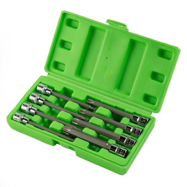 DSD TOOLS 8pc 3/8 DR 110mm(L) Tamper Torx Bit Sockets DS1228 - Image 2