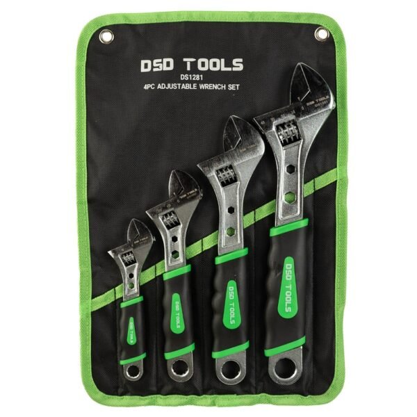 DSD TOOLS 4pc Adjustable Wrench Set - 6" 8" 10" 12" DS1281