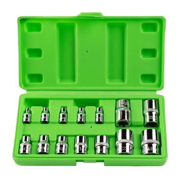 DSD TOOLS 14pc E-Star Sockets 1/4, 3/8, 1/2 Drive DS1312