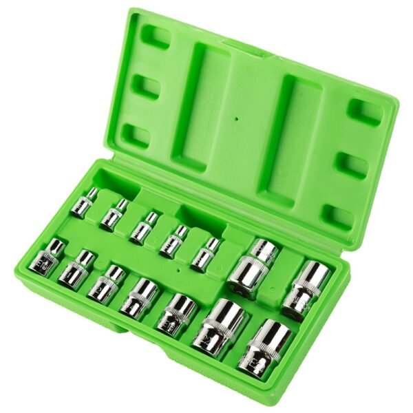 DSD TOOLS 14pc E-Star Sockets 1/4, 3/8, 1/2 Drive DS1312 - Image 2