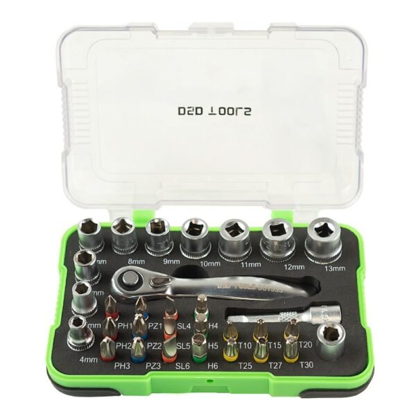 DSD TOOLS 31pc 1/4" DR Socket & Bit Set DS1333