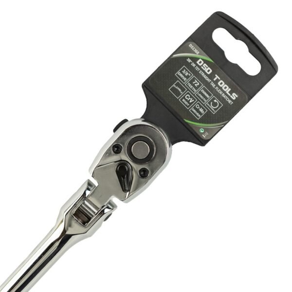 DSD TOOLS 3/8" Dr Straight Tail Flexi Ratchet 72T DS1368 - Image 5