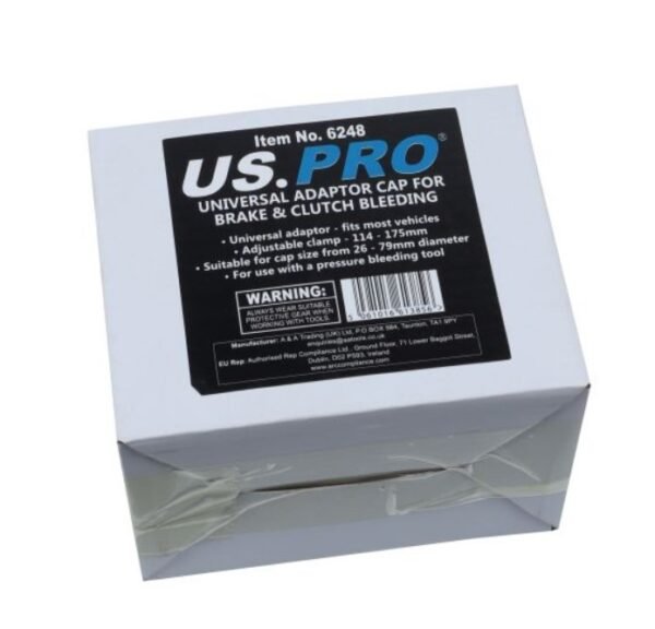 US PRO TOOLS UNIVERSAL ADAPTOR CAP FOR BRAKE & CLUTCH BLEEDING 6248 - Image 2