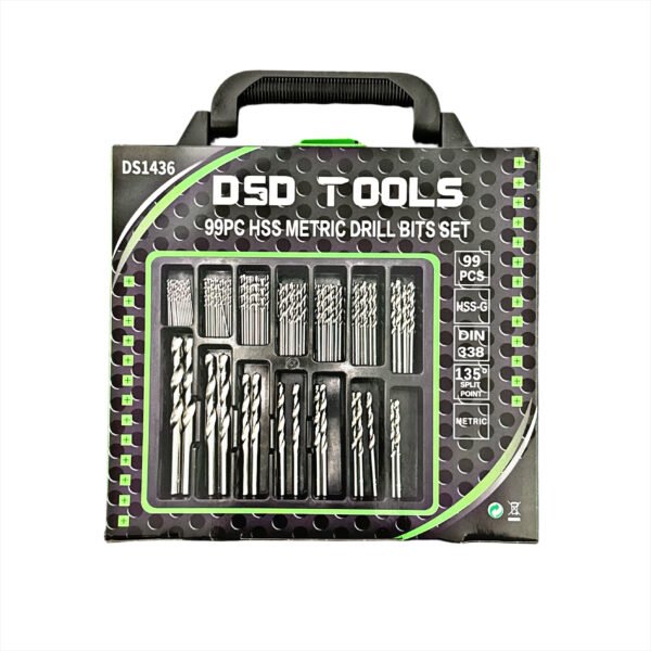DSD TOOLS 99PC HSS METRIC DRILL BITS SET 1.5 – 10MM DS1436 - Image 2