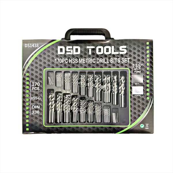 DSD TOOLS 170PC HSS METRIC DRILL BITS SET 1 – 10MM DS1438 - Image 2