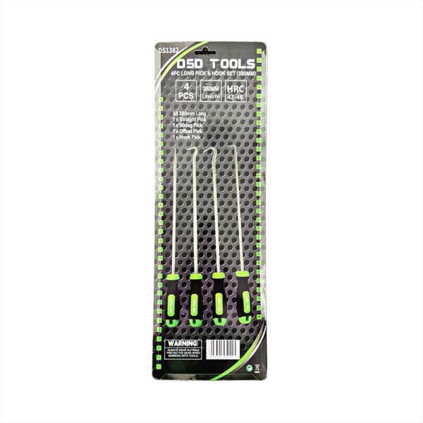 DSD TOOLS 4PC LONG PICK & HOOK SET (380MM) DS1382 - Image 2