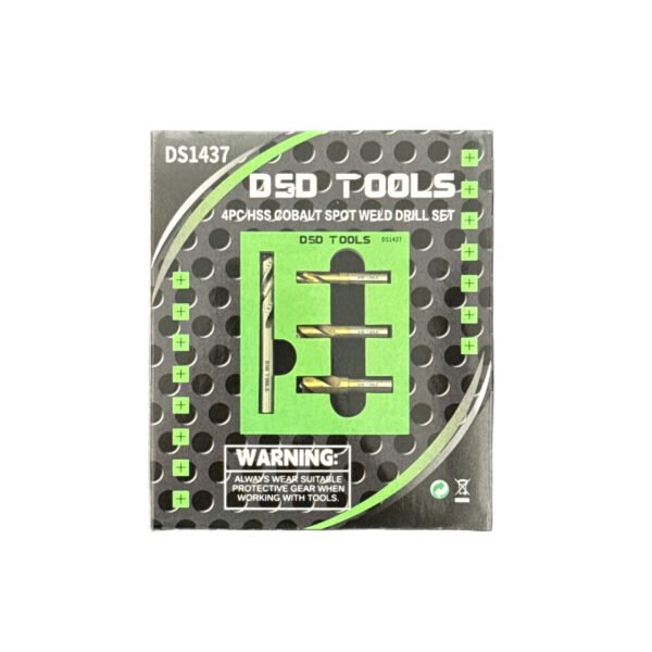 DSD TOOLS 4PC HSS COBALT SPOT WELD DRILL SET DS1437 - Image 2