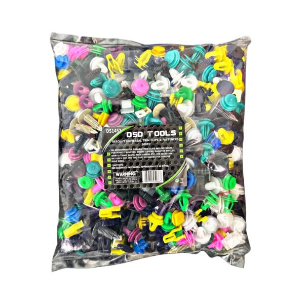 DSD TOOLS UNIVERSAL TRIM CLIPS & FASTENERS 500PC DS1452